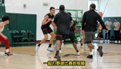 敢信吗?阿门野球展现柔和中距离，与阿德巴约 米切尔组队打野！